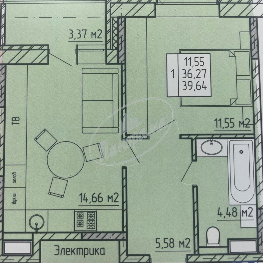 Продается квартира. Калуга, Серафима Туликова ул Продается квартира. Калуга, Серафима Туликова ул