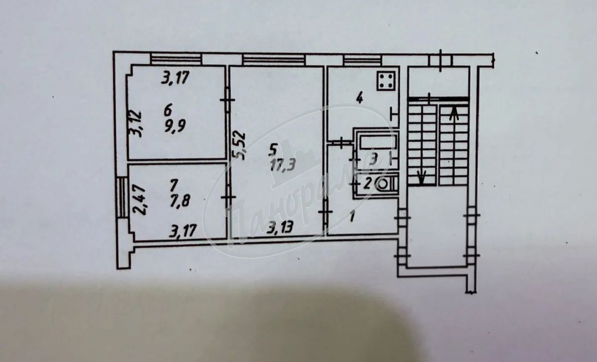 Продается квартира. г Калуга, Телевизионная ул, 4 Продается квартира. г Калуга, Телевизионная ул, 4